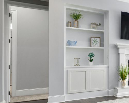 Diseño de pladur muebles salón a medida en el Maresme