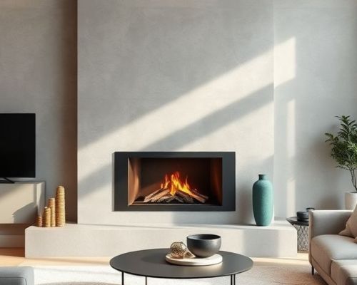 Montaje de muebles de pladur para chimenea a medida en el Maresme